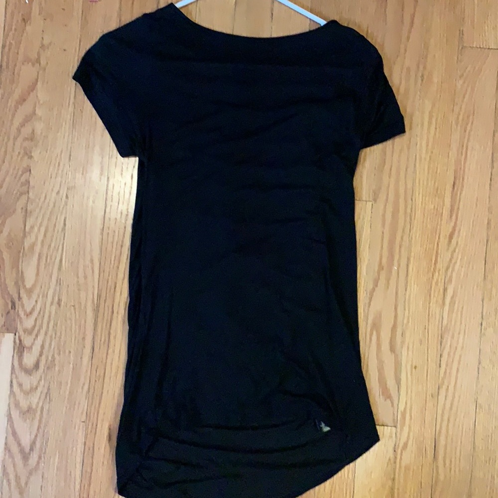 Benjamin Jay Womens Black Ballet Top Siro Modal Criss-Cross Back
